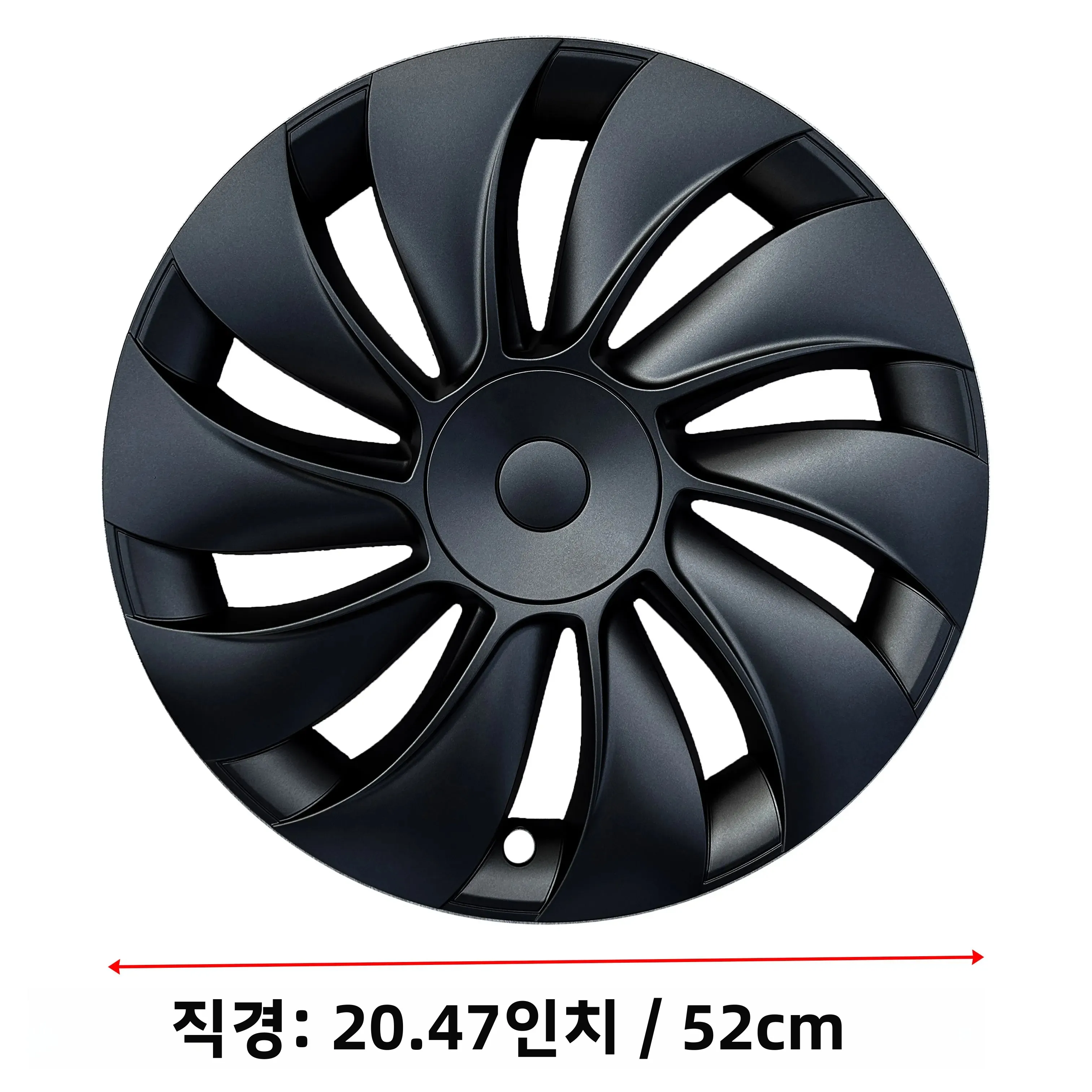 2025년형 신형 모델 Y 주니퍼 19인치 터빈 스타일 허브캡 림 커버 액세서리 허브캡 자동차 휠캡 (4개) 테슬라용 썸네일 6