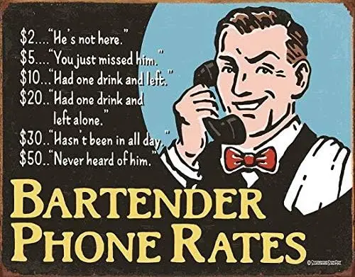 

Металлическая табличка HomDeo: Декор для мужской комнаты, бара, спортзала, телефонных номеров бармена, дома, фермы