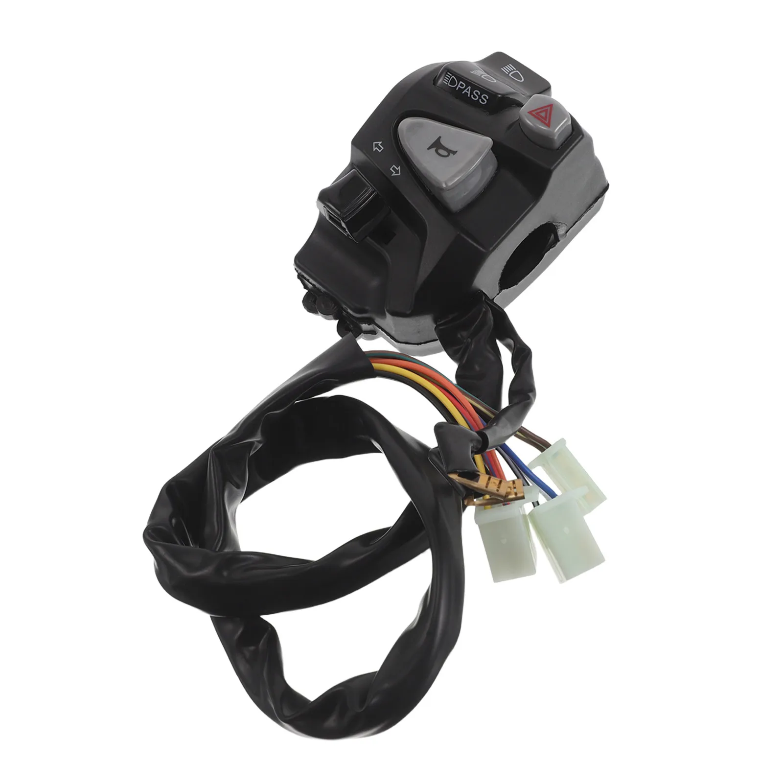 Motorcycle Handlebar Switch Assembly Turn Signal Horn on Off Replacement Control Button Compatible for Honda Cbx600 Weatherproof