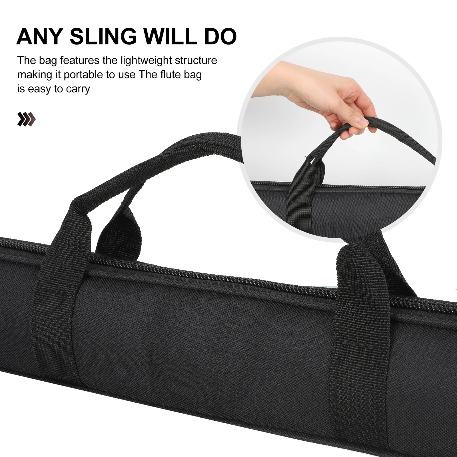 

Flute Storage Bag Lightweight Durable Bamboo Flute Protector Portable Carrying Pouch Organizer Case Storage Bag