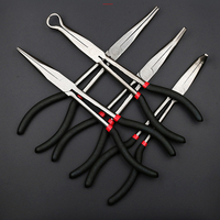 Multifunctional Long Handle Reach Circle Nose Pliers Plug Puller Steel Auto Repair ToolsJewelry Pliers Tool DIY Equipment Plier