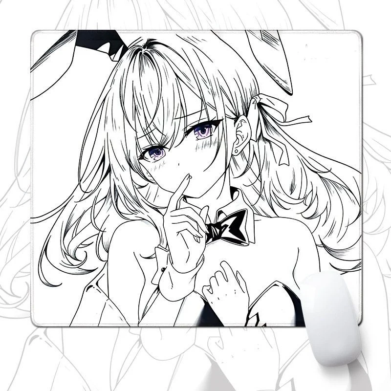 INS милый стеклянный коврик для мыши для девочек, гладкий закаленный коврик для клавиатуры, улучшенный игровой коврик для киберспорта, аксессуары, настраиваемый узор ﻿