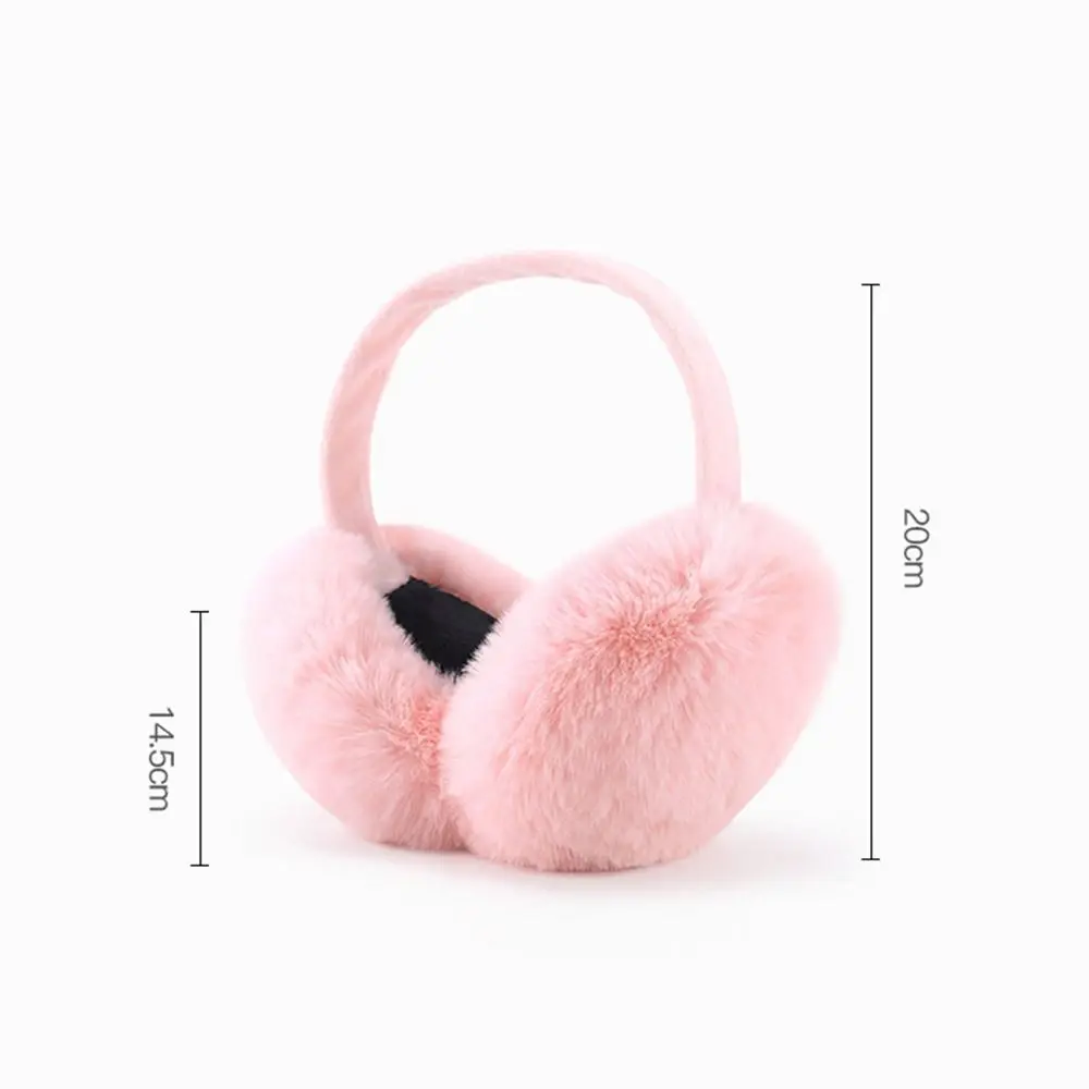 Orelha mais quente ao ar livre proteção fria da pele do falso orelha-muffs dobrável earflaps macio pelúcia earmuffs inverno quente moda cycing equipamentos