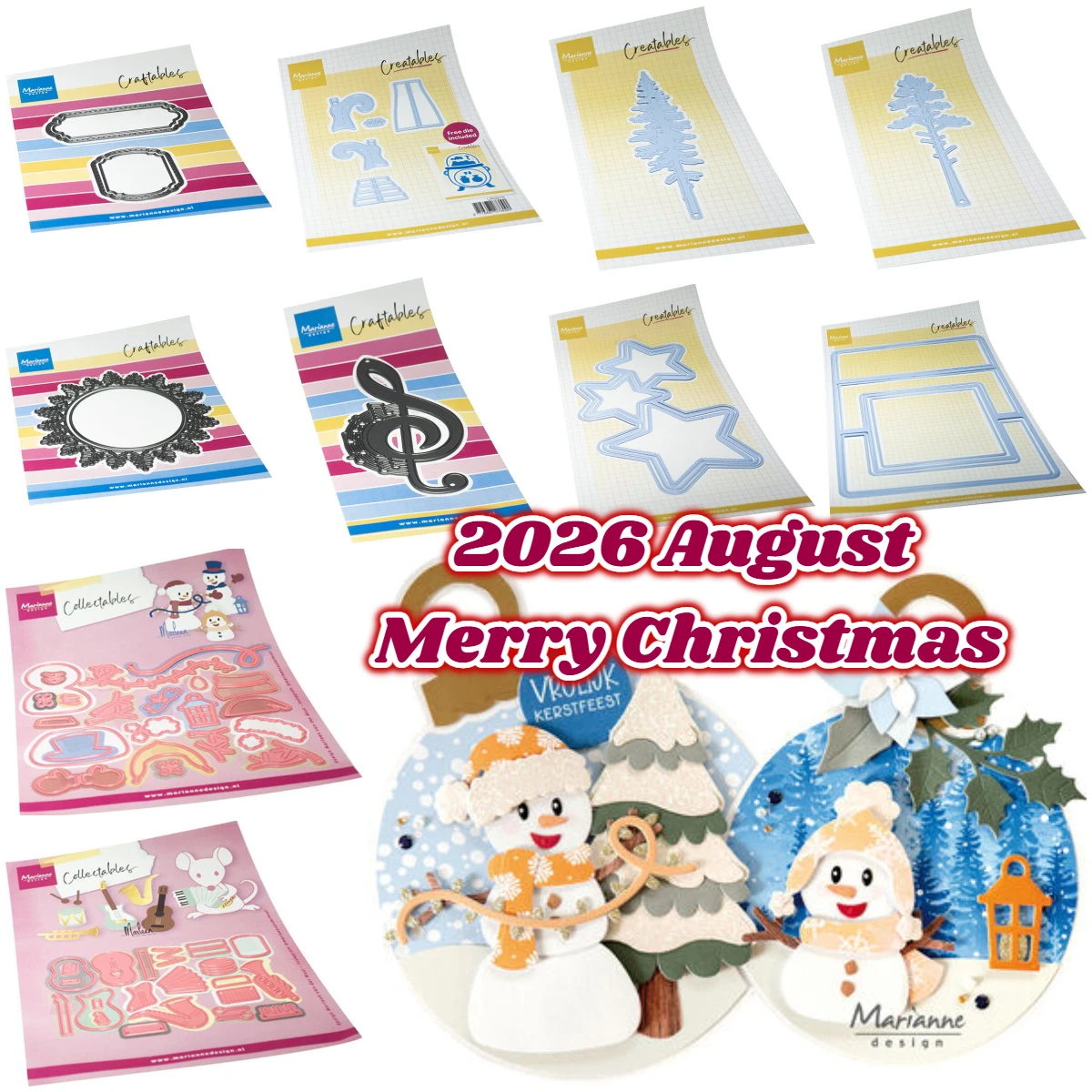 Frohe Weihnachten, fröhliche Schneemänner, August, Metall-Stanzformen, Scrapbooking, Stempel, Fotoalbum, dekorative Prägung, Stanzform, DIY-Papier