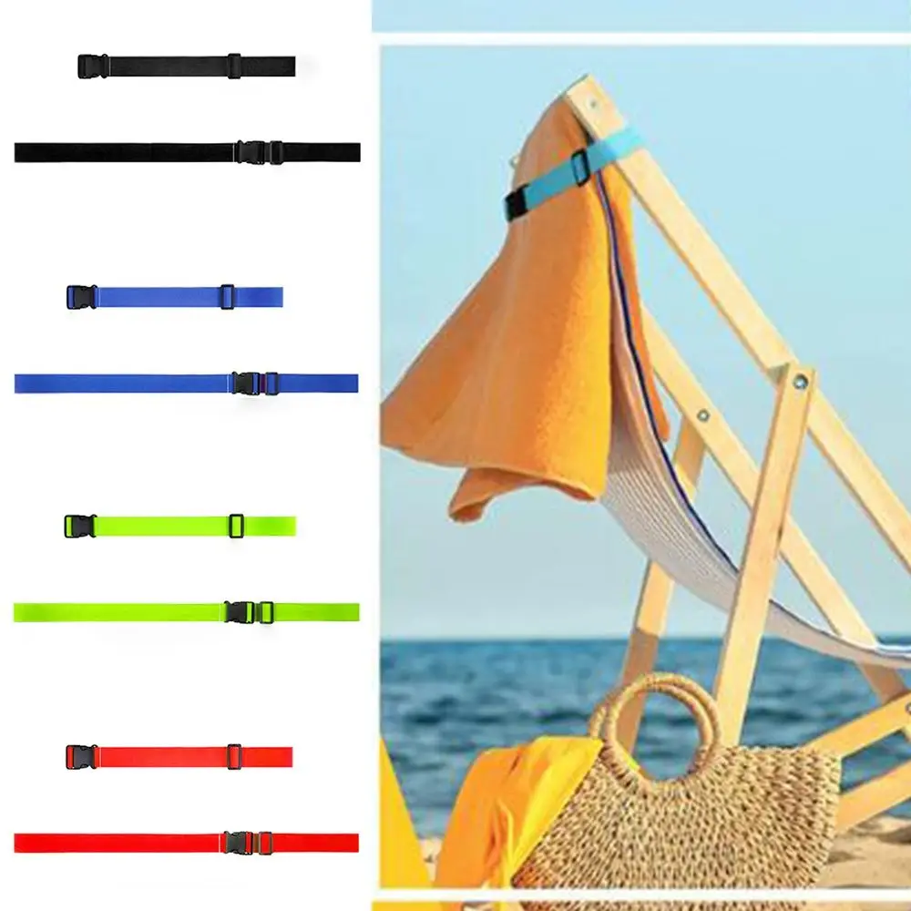 for Lounge Chairs Beach Towel Clips Band New Multifunctional Windproof Beach Towel Holder Blue Color Portable Elastic Towel Band