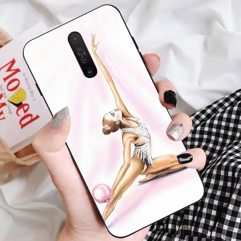 Gymnastics water color Phone Case For Redmi 5 6 7 8 9 10 plus pro 6 7 8 9 A GO K20 K30 K40 pro plus F3 Fundas