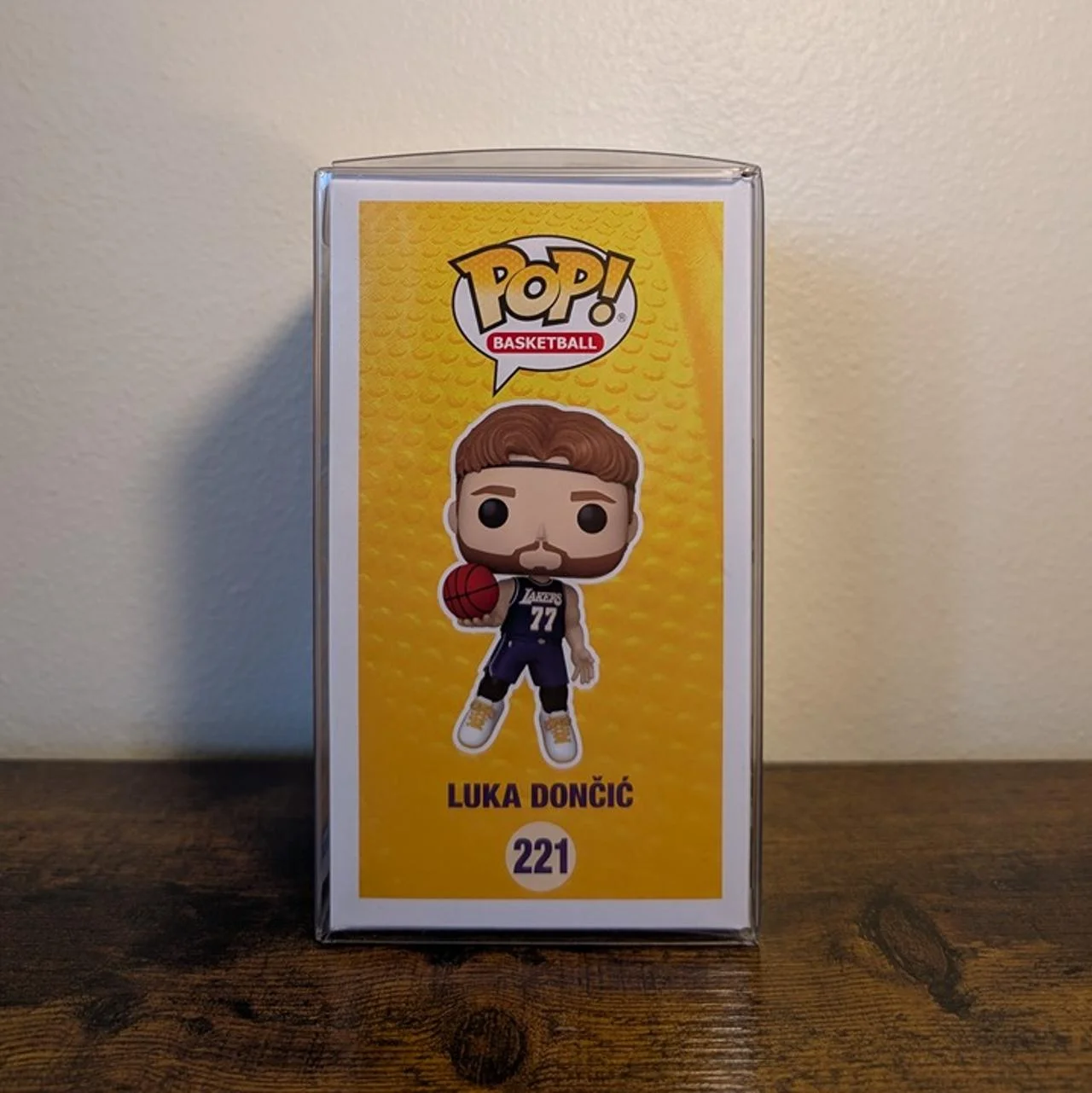 Funko Pop NBA Luka Dončić 2025 Statement Edition Uniform Vinyl Figure 221 Officially Licensed Collectible Desktop Decor Gift view 4