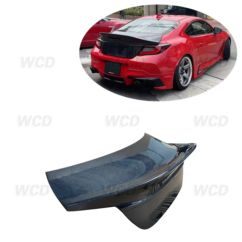 Carbon Fiber Rear Trunk Panel Decklid Trim Cover for Toyota GR86 BRZ ZN8 ZD8 2-Door 2021+