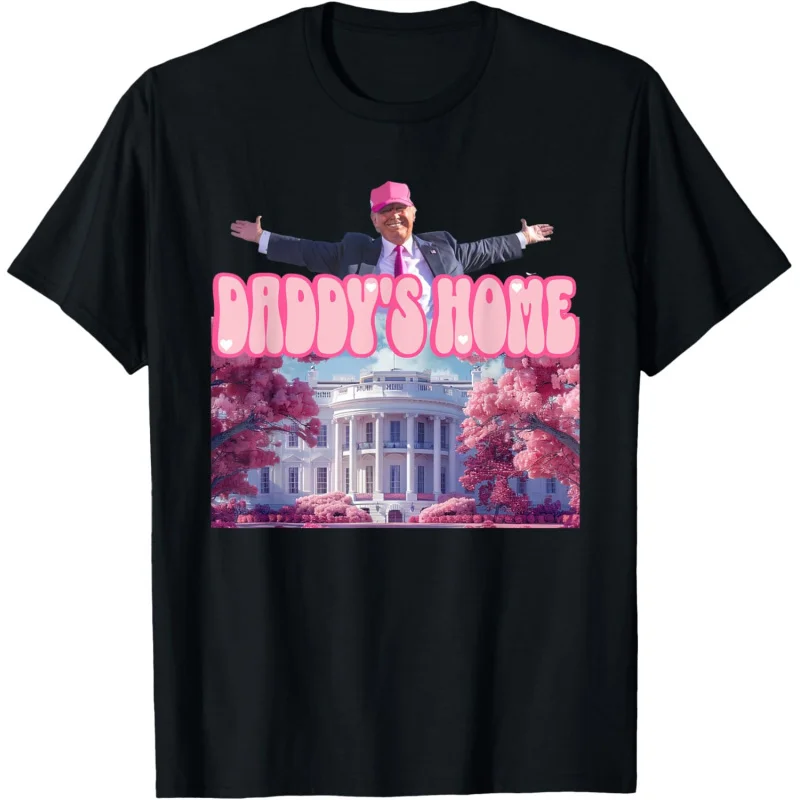 

Funny Trump Take America Back ,Daddy's Home Pink 2024 T-Shirt