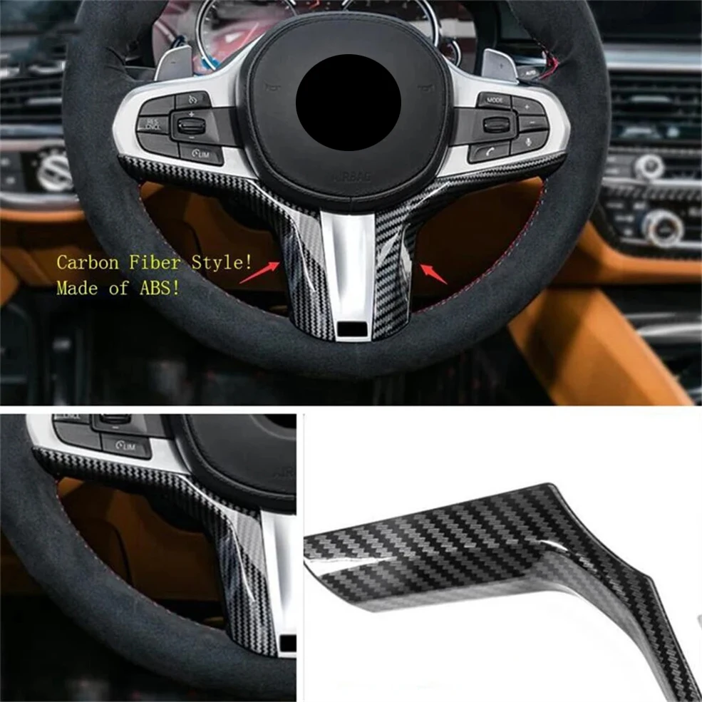

Steering Wheel Decoration Frame Cover Trim For BMW 3 4 5 6 Series G20 G30 G01 G05 X3 X4 X5 X6 2019 - 2022 Car Accessories