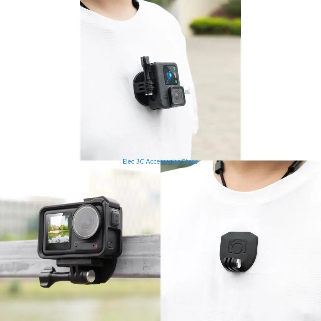 Y51A Action Camera Chest Mount Bracket Adapter, Quick for Dynamic Video
