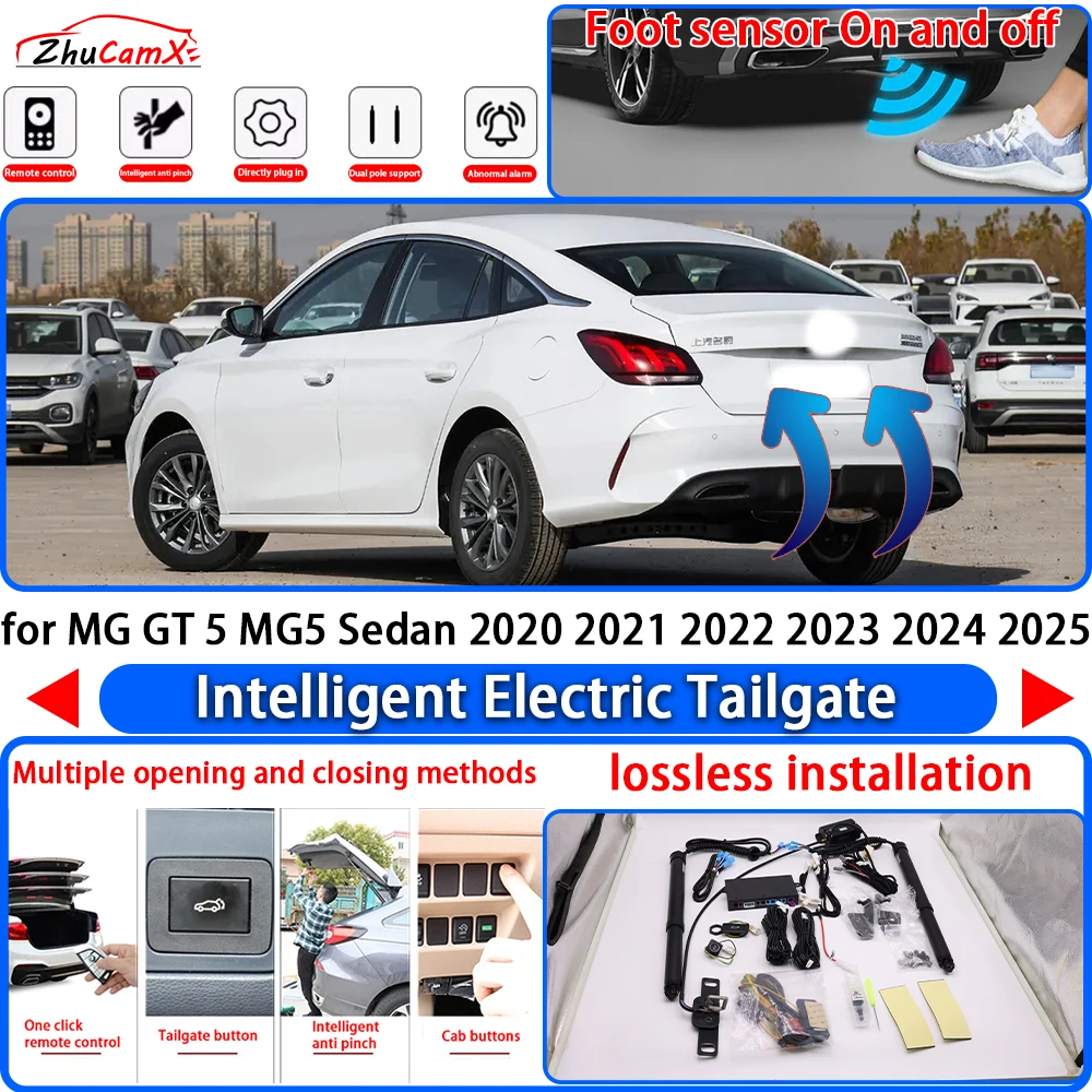 ZhuCamX for MG GT 5 MG5 Sedan 2020 2021 2022 2023 2024 2025 Power Liftgate Trunk Electric Suction Tailgate Tail Gate Lift Strut