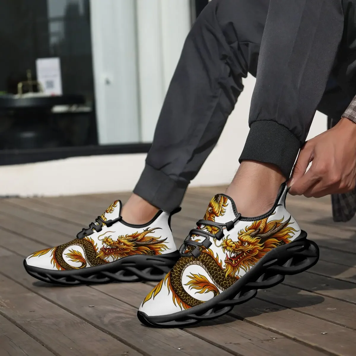 

Мужские повседневные кроссовки с дышащей сеткой, удобные мужские кроссовки на шнуровке, мужская обувь Tenis Masculino Dragon