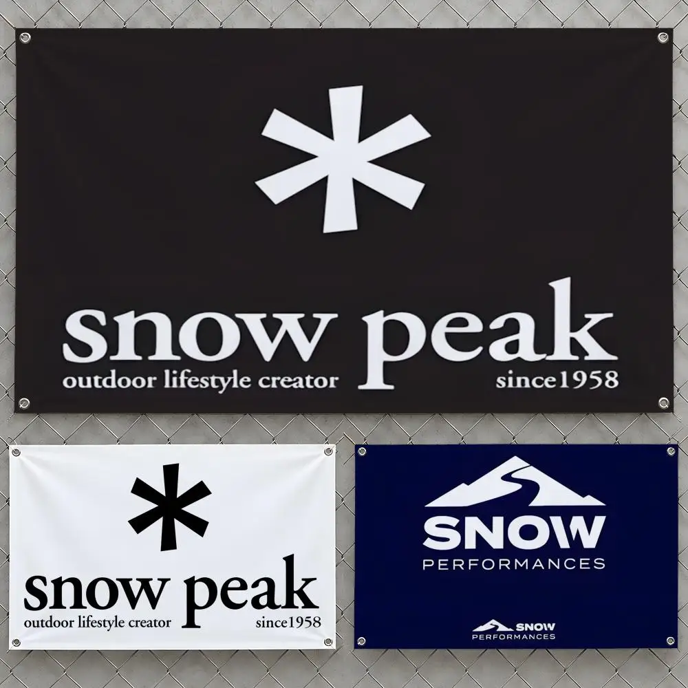 Brand S-Snow P-Peak Takibi Titanium Flags Wall Hanging Flag Banners For Birthday Parties Outdoor Bedroom Dorm Room Decor