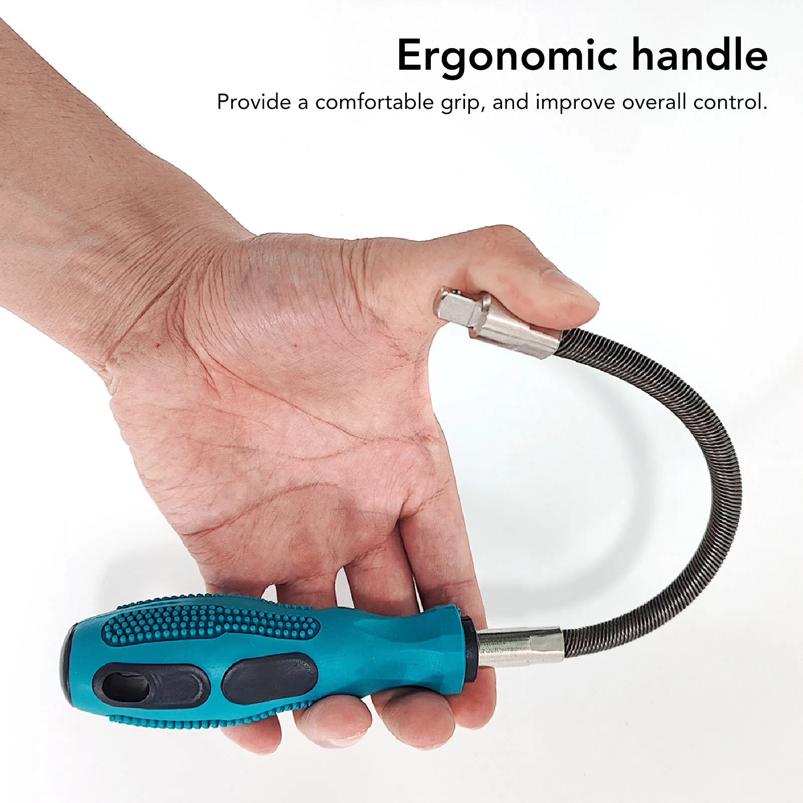 مفك براغي مرن كم مرن مفك براغي 1/4 بوصة محرك الجوز سائق خرطوم مرن المشبك سائق رأس المفك #4