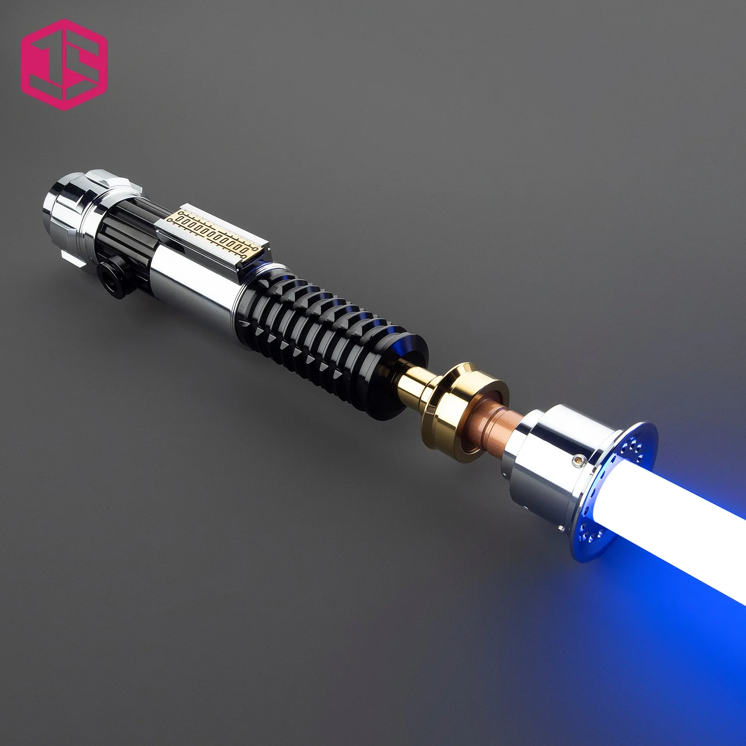 JS SABER Obi-Wan Lightsaber Jedi Neopixel Lightsaber Metal Hilt Heavy Dueling Sensitive Smooth Infinite Changing Hitting Sound