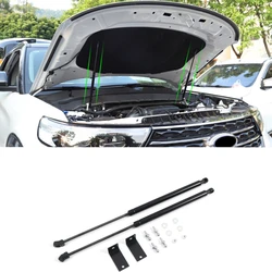 Stainless Steel Front Engine Hood Struts Bonnet Shocks Absorbers Dampers Lift Support for Ford Explorer 2020 2021 2022 2023