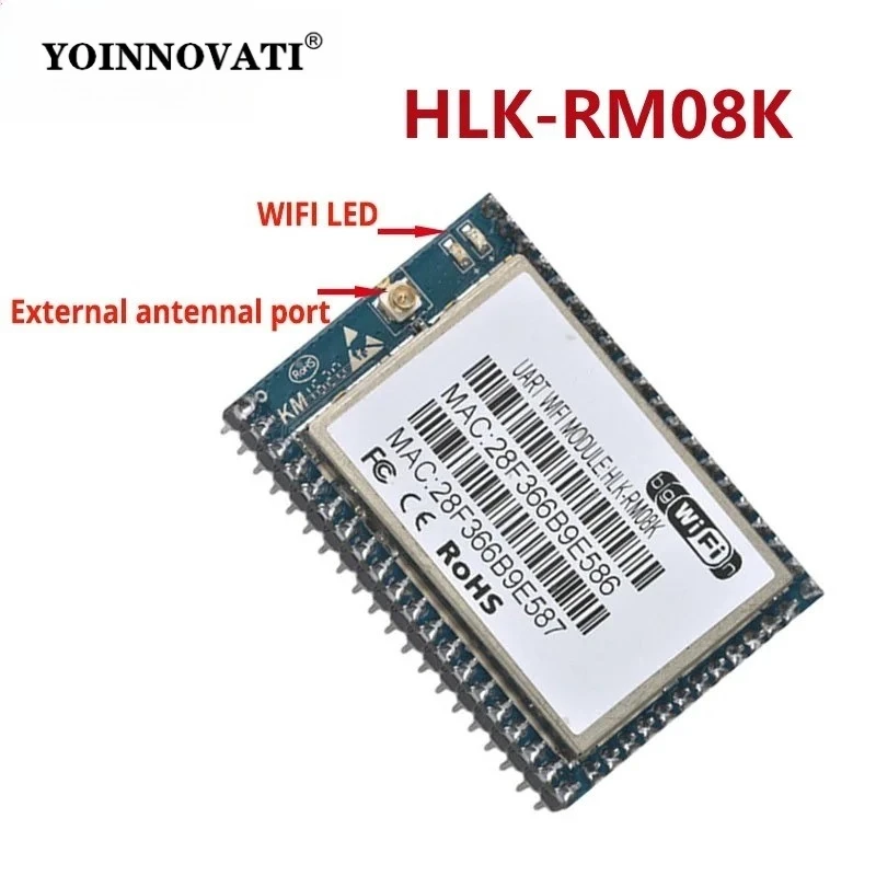 HLK-RM08K UART to WiFi Module,Based on MT7688K,Ethernet Port,OpenWrt,for Smart Home IoT,Industrial Control Data Transmission
