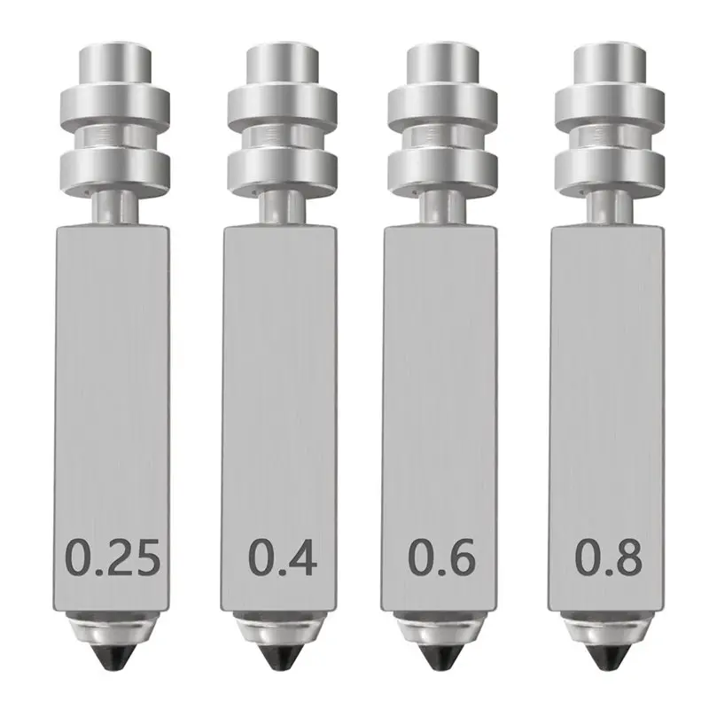 

AT82-Integrated Hardened Steel Nozzles 4PK 0.25/0.4/0.6/0.8MM For Kobra X Combo Quick-Swap High Flow High Speed