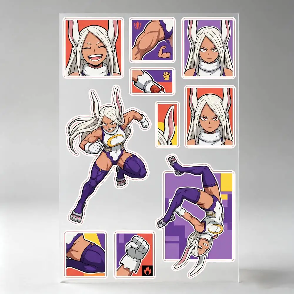 Mirko Anime Figure Stickers Auto Body Bumper Windows Motorcycle Laptop Walls Vinyl Decal Car Tuning Accessories