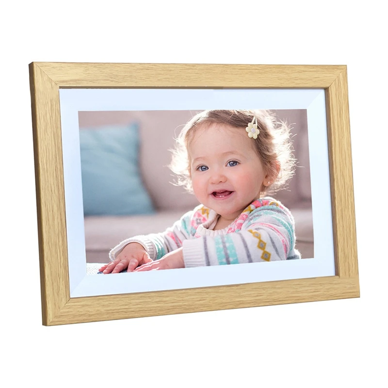 Digital Picture Frame 10.1 Inch Frameo Digital Photo Frame Wifi 32GB Large Storage HD IPS Touch Screen Auto-Rotate EU Plug