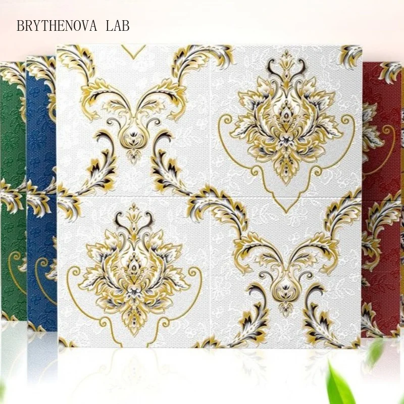 Thickened Environmentally Friendly Wallpaper Self-adhesive Wall Fence Sticker Anti-collision Insulation Cool Bed Head Background