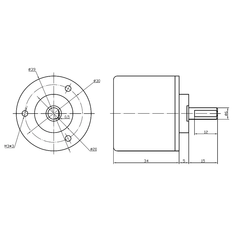 Absolute Rotary Encoder CAN Interface 12-bit 4096P Resolution Industrial Position Sensor