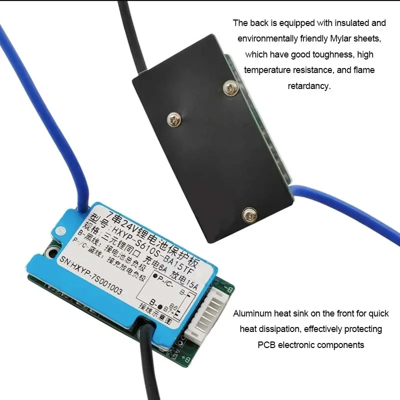 Heltecbms Ebike BMS 36v 10S 6S 7S 8S 9S 24v BMS 15A 20A Protection Board 3.7V 18650 Lithium Battery With Temperature Control/ image 13