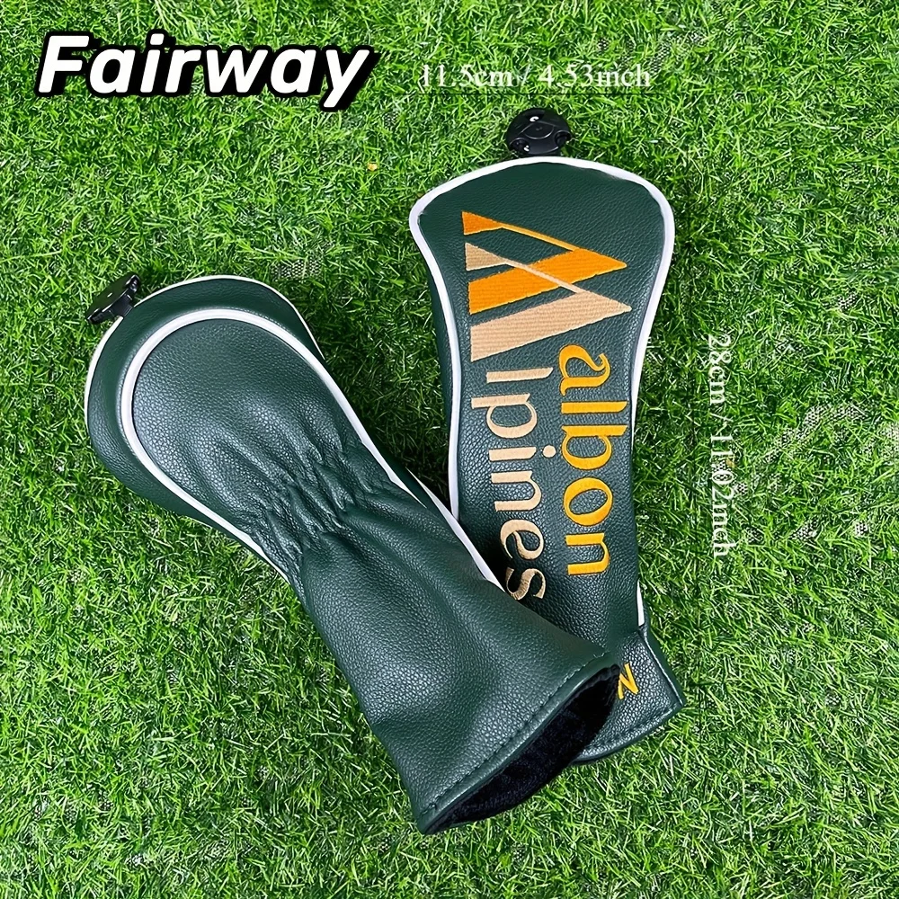 1/4pc Golf Club Head Covers For Hybrid Driver Fairway Wood Covers, Durable Dust-proof Club Protector