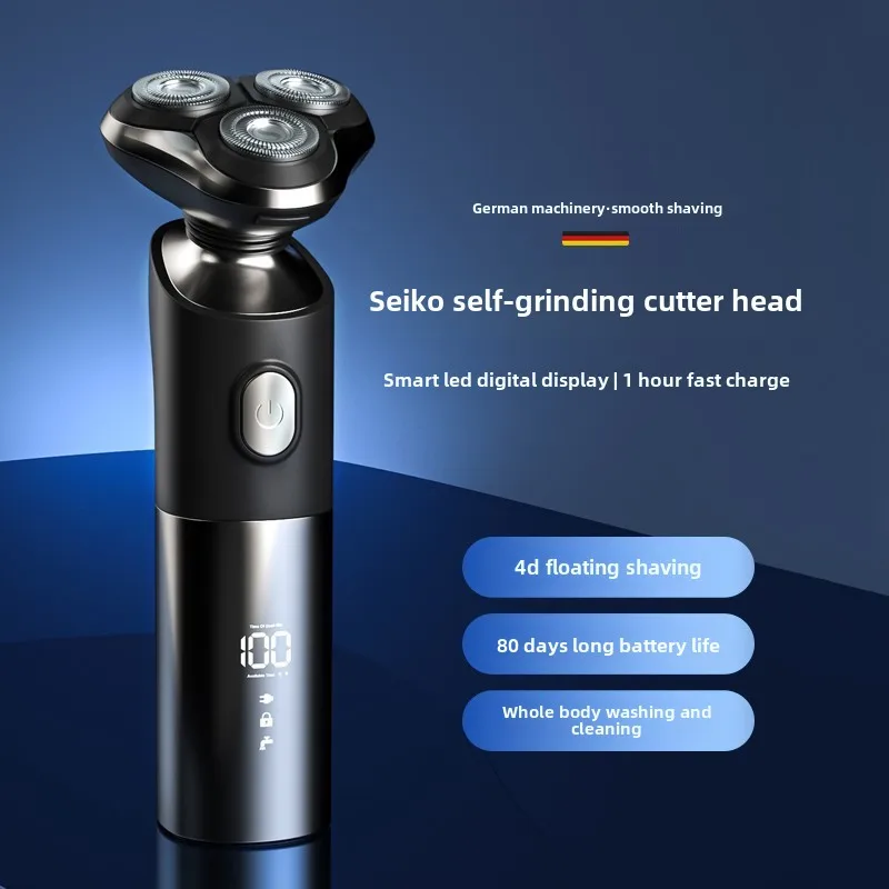 New men's electric full Body Shaver Rechargeable 3d floating three-blade shaver