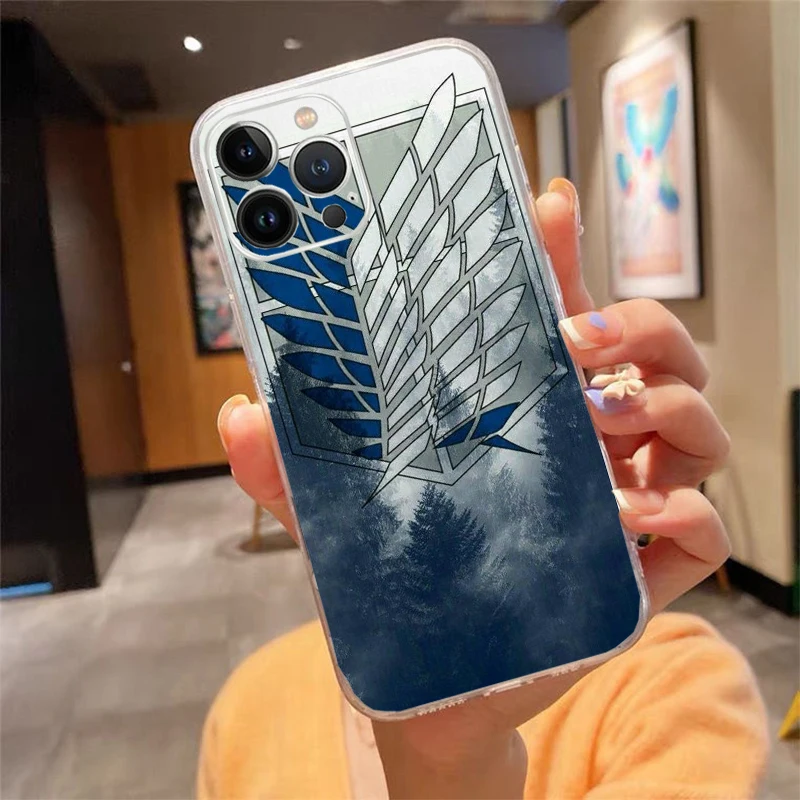 

Phone Case For iphone 17ProMax Air 16 15 14 13 Pro Max 15 16 Pro 15Plus Anime Japanese attack on Titan