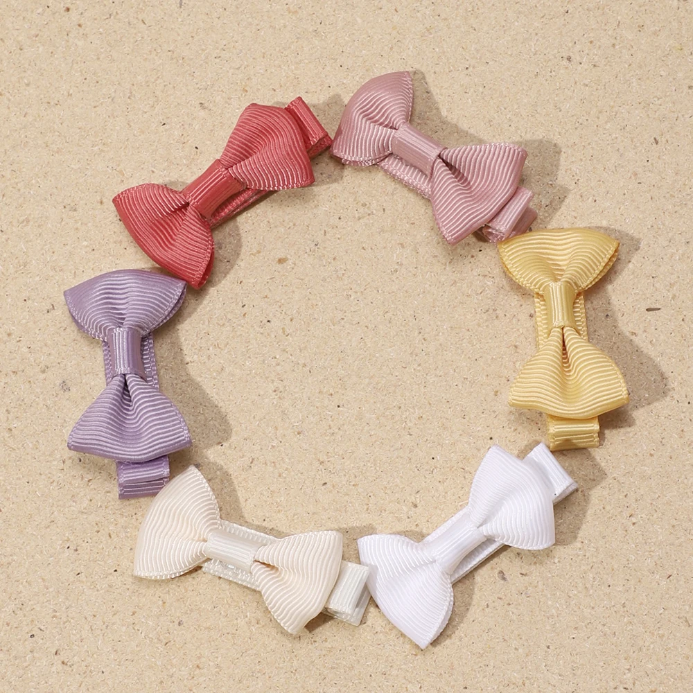 

6Pcs/Set Cute Ribbon Bowknot Hair Clips for Girls Colorful Hair Bows Alligator Clips for Girls Infants Toddlers Hair Accessories