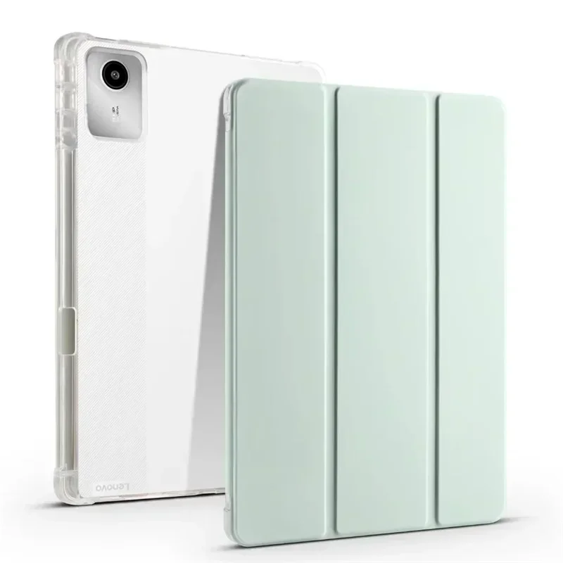 For Lenovo Idea Tab 11 Case With Pen Holder Trifold Soft Back