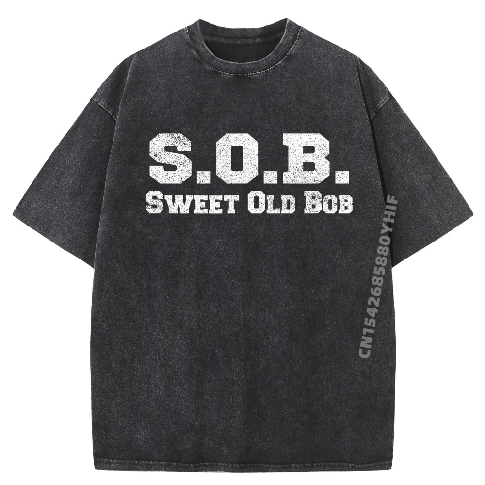 

Funny Bob Design Sob T Shirt Sweet Old Bob Streetwear Men Fashionable And Trendy Oversized Washed Camiseta