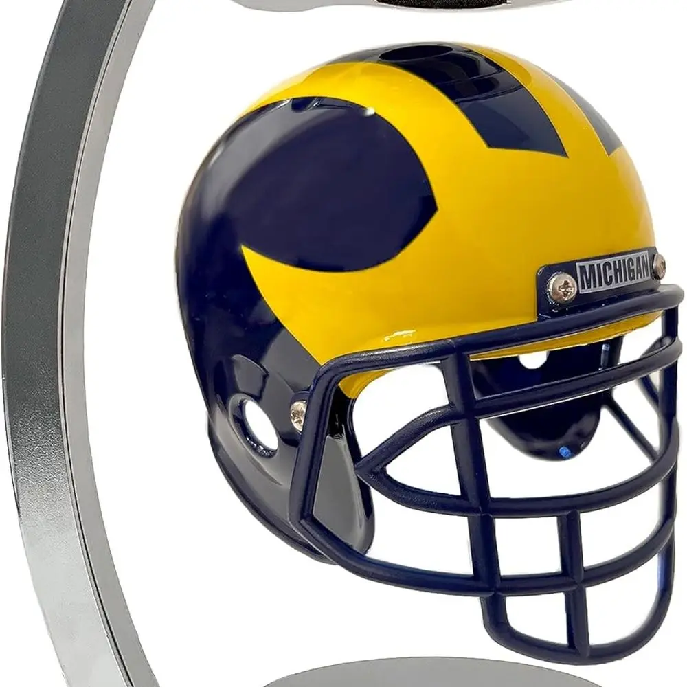 

NCAA Official Chrome Mini Rotating Levitating Hover Helmet by Pegasus Sports