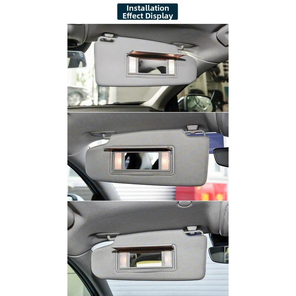 Makeup Mirror Cover for Volvo for s60l 2014 to 2019 Sun Shade Visor Built to Match OEM Dimensions and Functionality