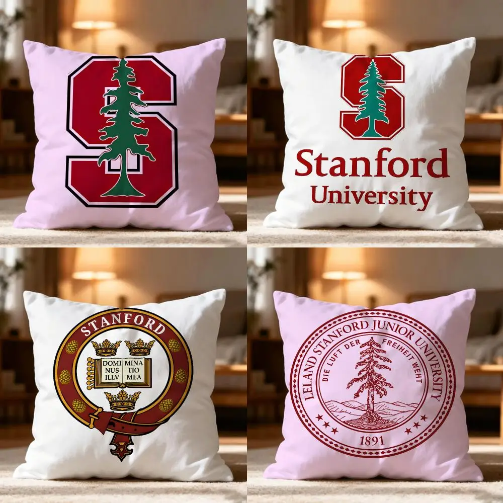 Stanford University Cushion Cover Cushion Cover Soft Washable Pillow Case Multi-Scene For Couch Bed Travel Office Use