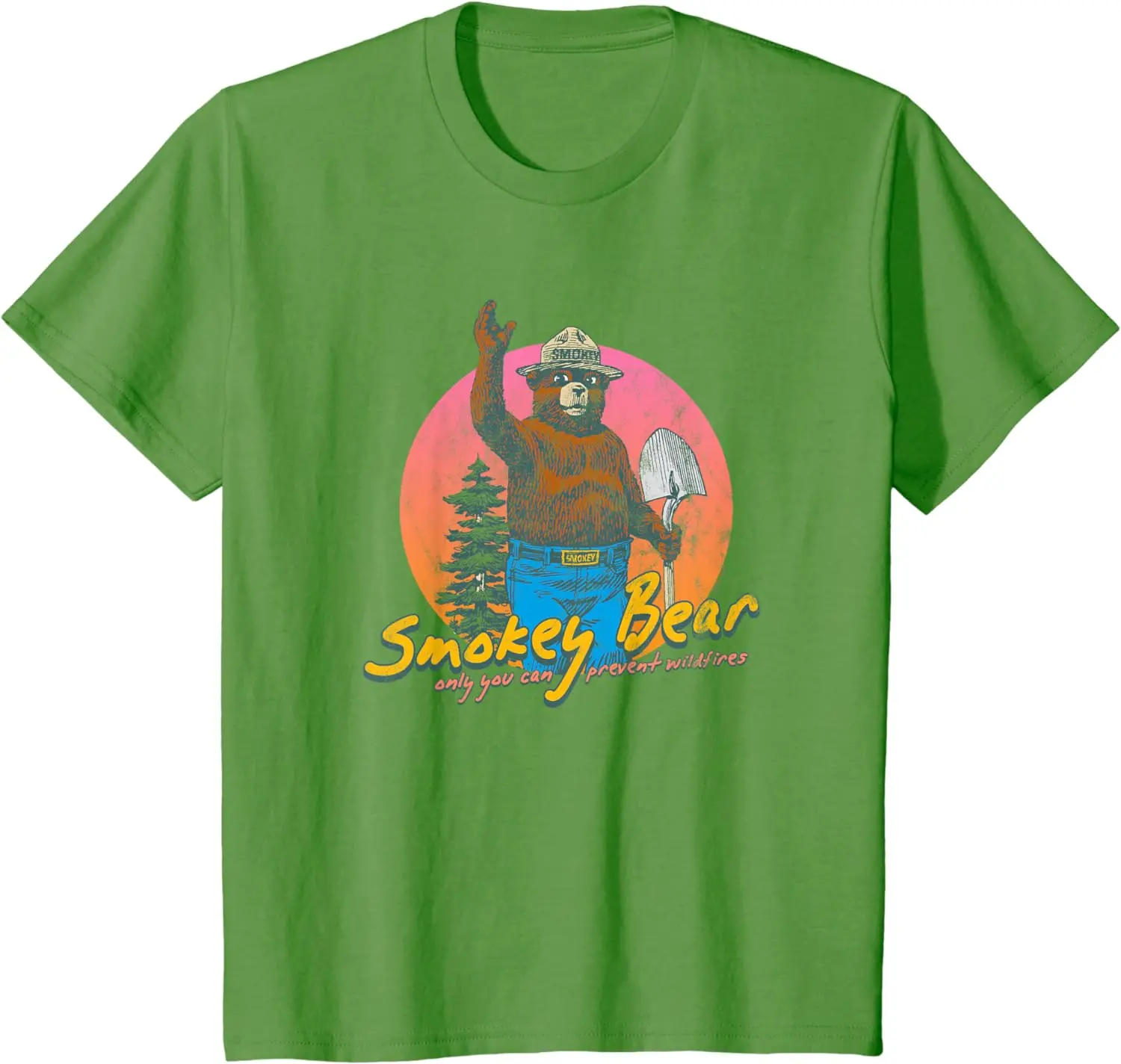 Smokey Bear Retro   T-Shirt