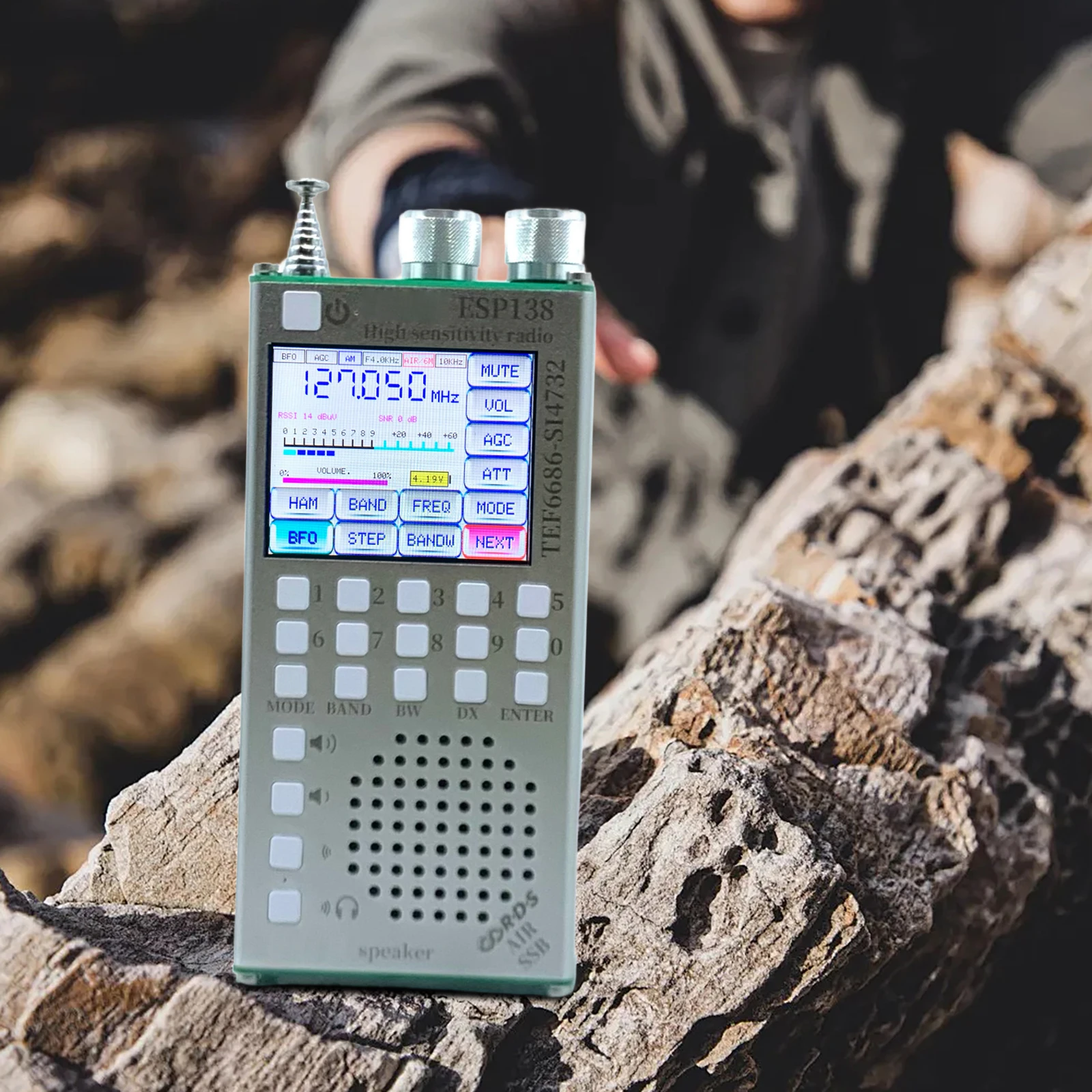 أوضاع مزدوجة متعددة الوظائف BT راديو تصغير هوائي RDS عرض البيانات راديو نوع C شحن لمكبرات الصوت المتوافقة مع البلوتوث #4