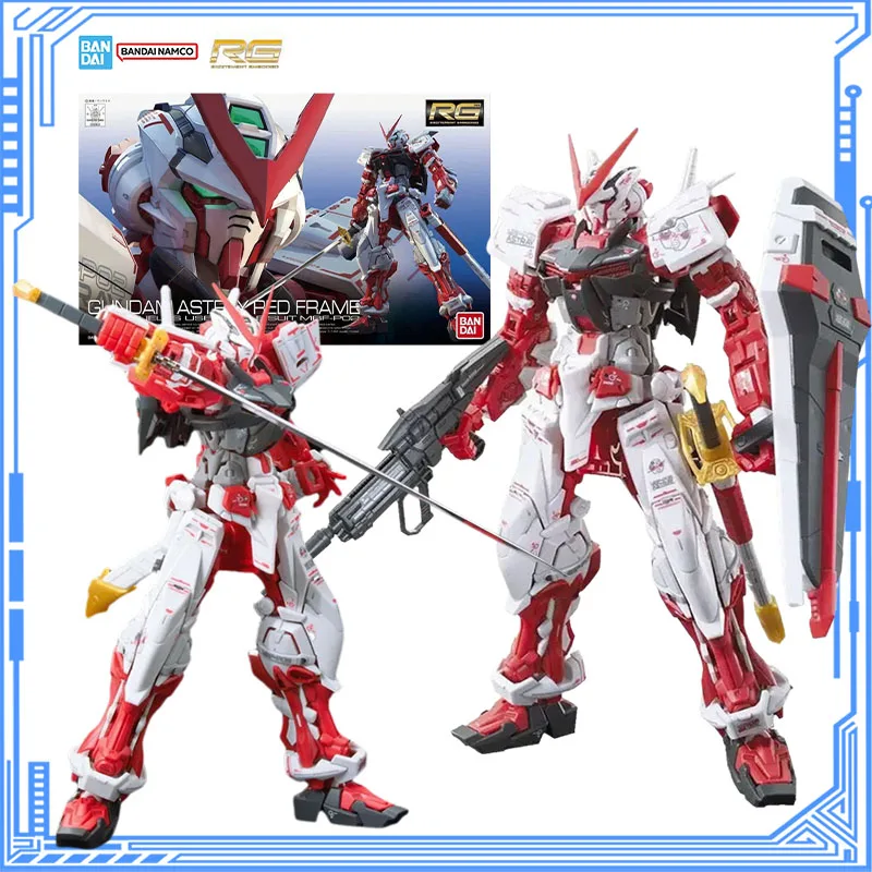 

Bandai Genuine Gundam Model Kit RG MBF-PO2 Gundam Astray Red Frame Anime Action Figure Collection Model Boy Toys Christmas Gifts