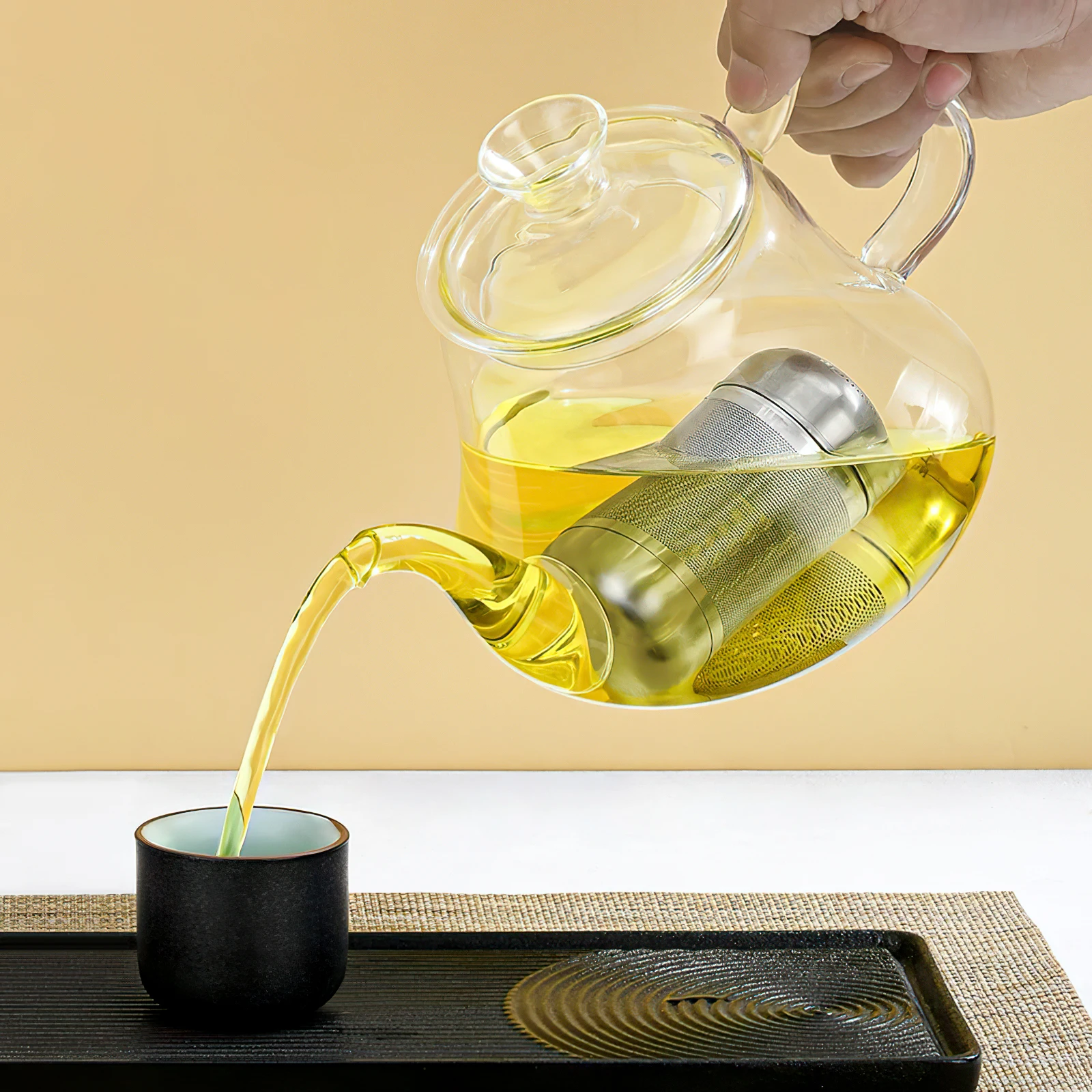 

Stainless Steel Seasoning Ball Mesh Tea Infuser Hanging Chain for Soup Hot Pot Brine Spice Filter Reusable Mesh Ball