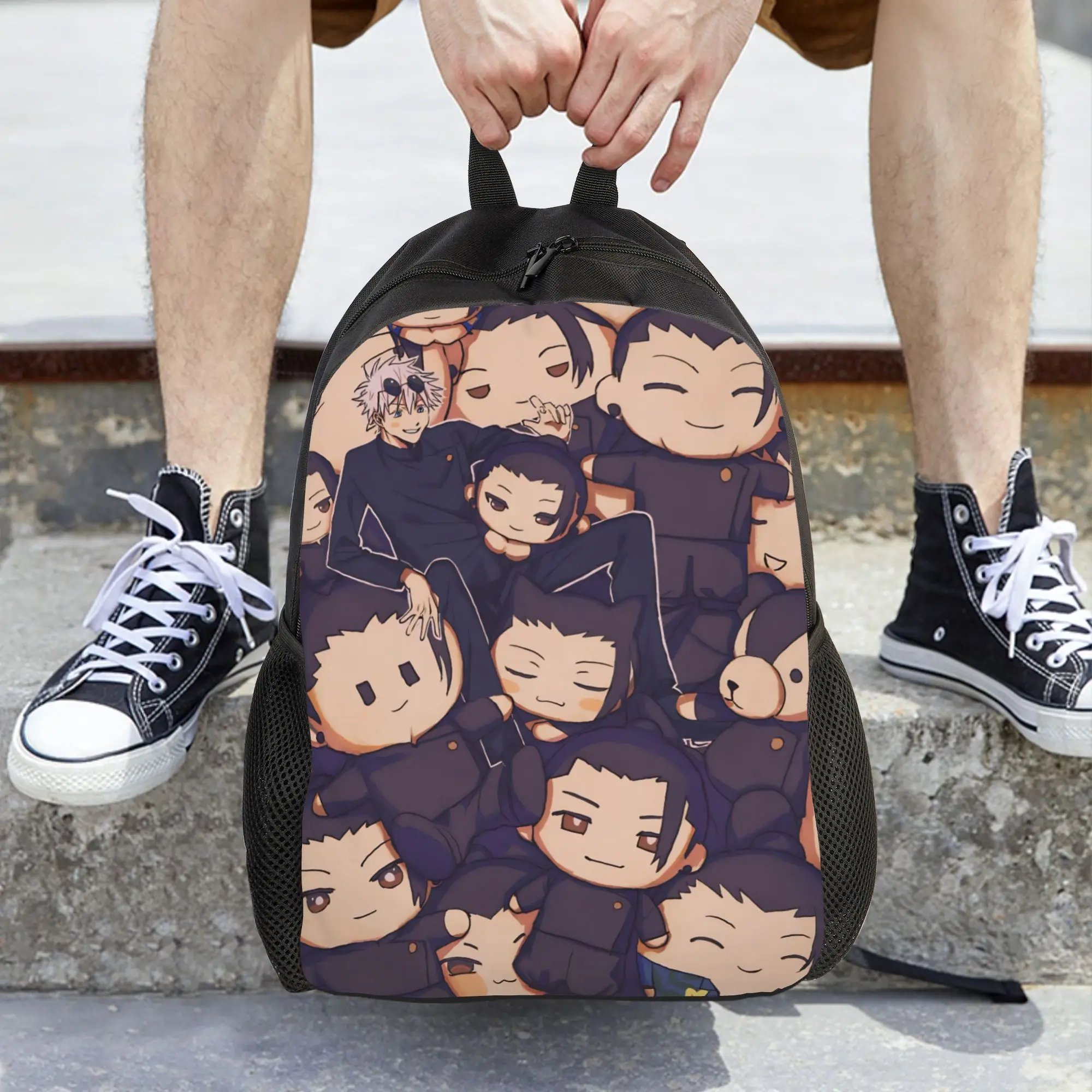 Geto And Gojo Jujutsus Kaisens  Women Backpack Trend Children School Bag   Laptop Backpack Teenage Travel Shoulder Bag