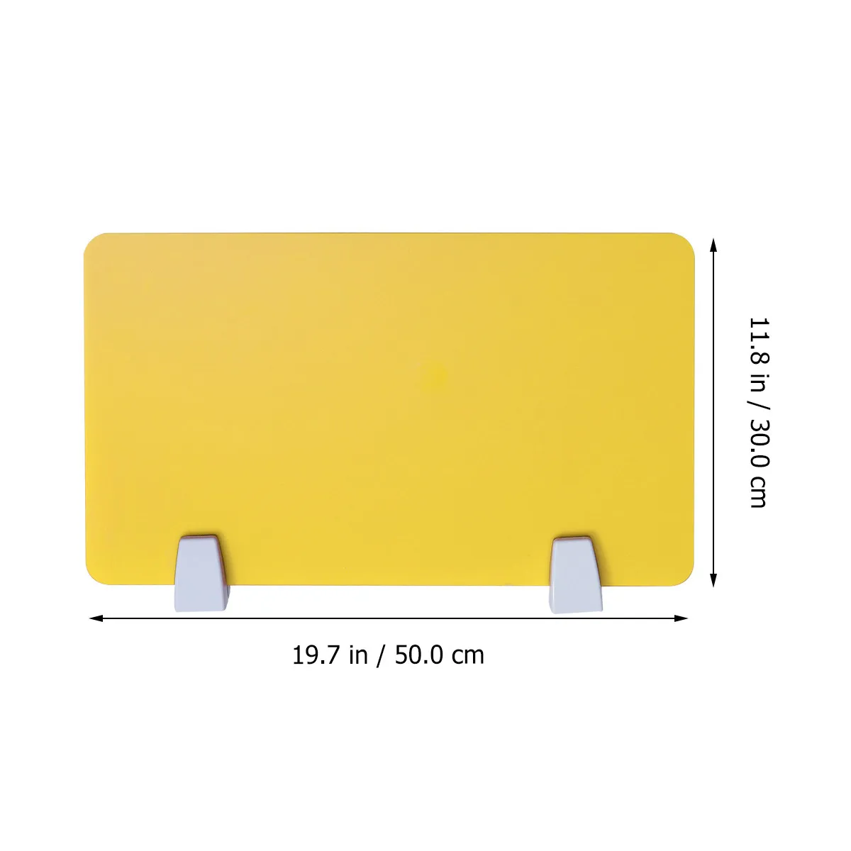 1Pcs Acrylic Office Desktop Divider Yellow Lightweight Practical Partition Board for School Office Use