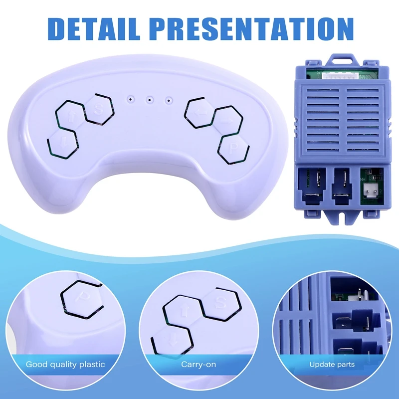 FFYY-Kids Elektrische Voertuig Afstandsbediening Kit, Kinderen Elektrische Auto Controller Ontvanger HH-HN1002Y HH-HN1002K