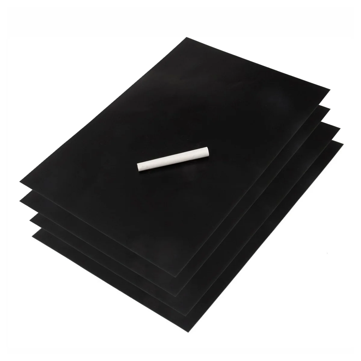 4pcs 20x30cm A4 Removable Chalkboard Wall Sticker Blackboard Decal Chalk Board Paper with a Chalk