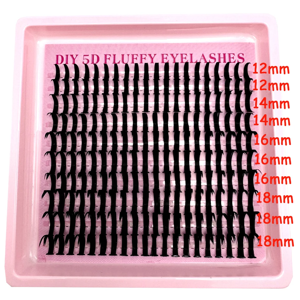 Extensiones de pestañas Mew con puntas, premoldeadas, individuales, racimos finos, volumen, hada, suministros 5