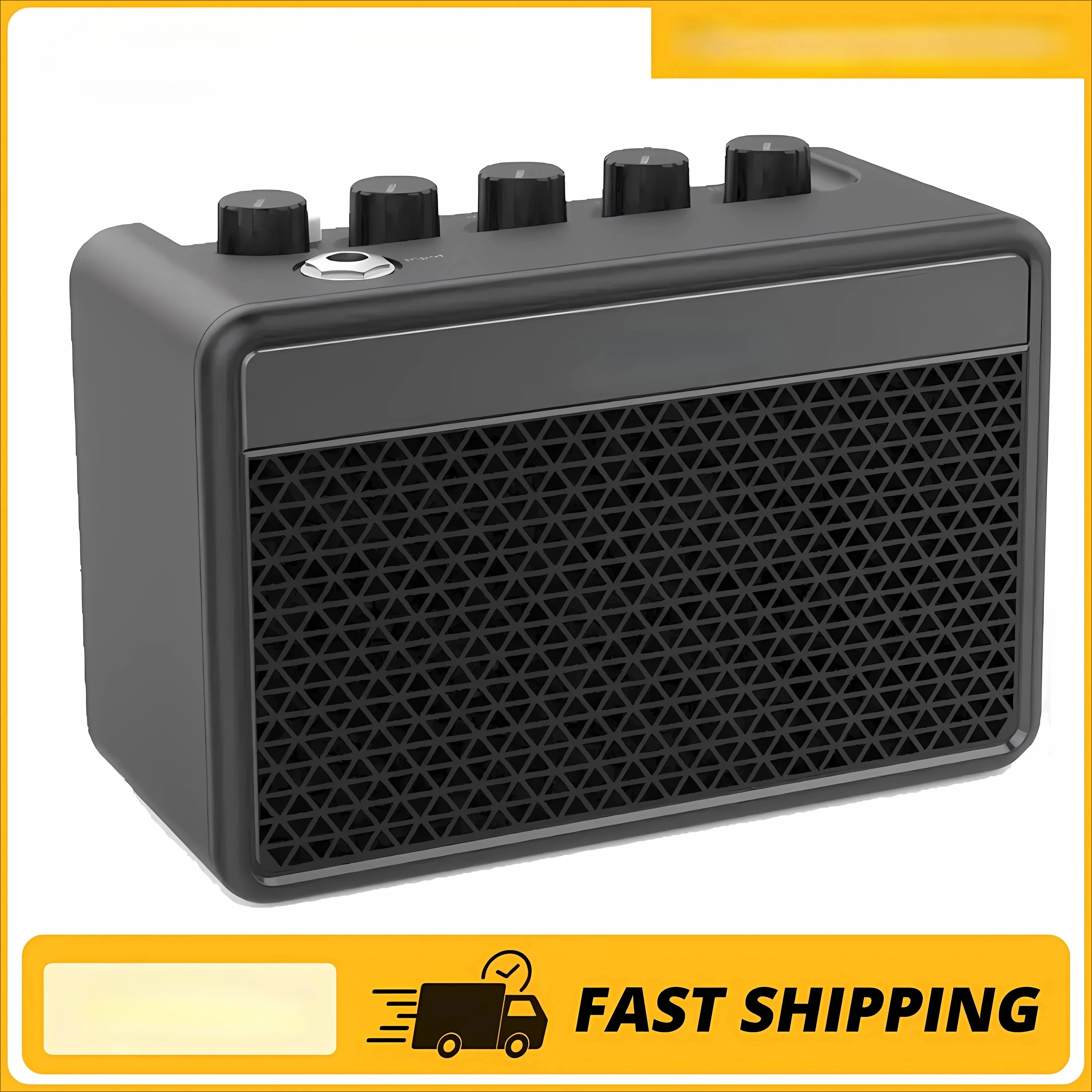 Mini Guitar Amp Small Electric Guitar Amplifier 5W Portable, Practice Guitar Combo Amp DA-10