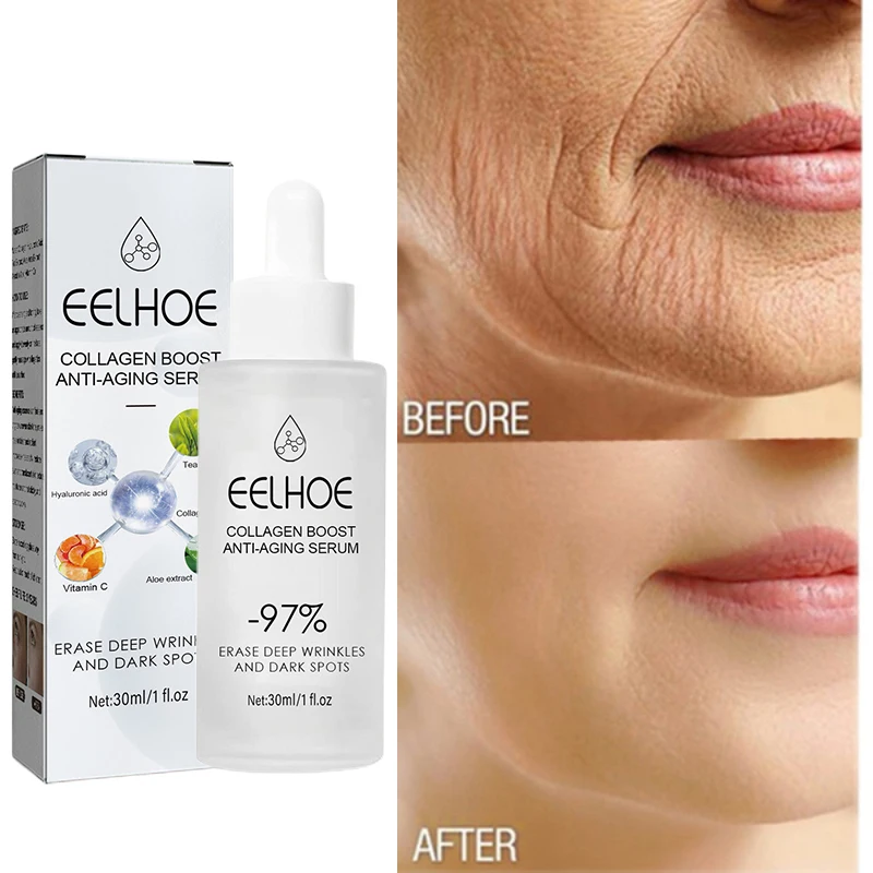 

Collagen Anti Wrinkle Facial Serum Anti Aging Face Lift Tightening Dark Spot Remover Brighten Moisturizing Korean Cosmetics 30ml