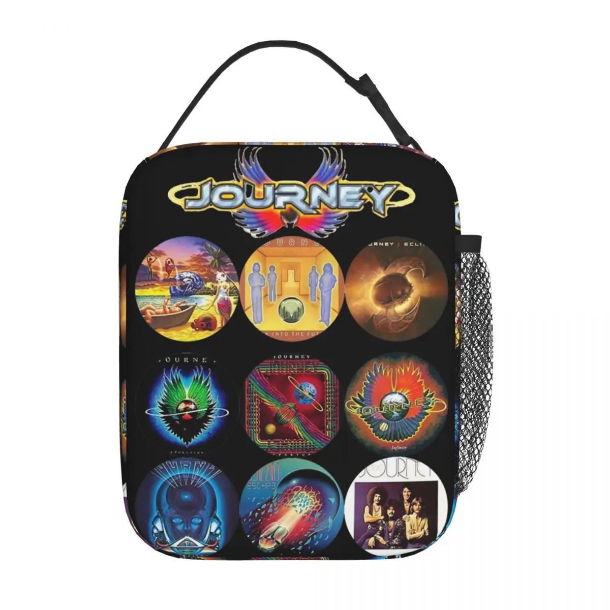 Vintage Journey Band Albums Insulated Lunch Bag 80s 90s Food Container Bags Portable Thermal Cooler Lunch Boxes For Picnic