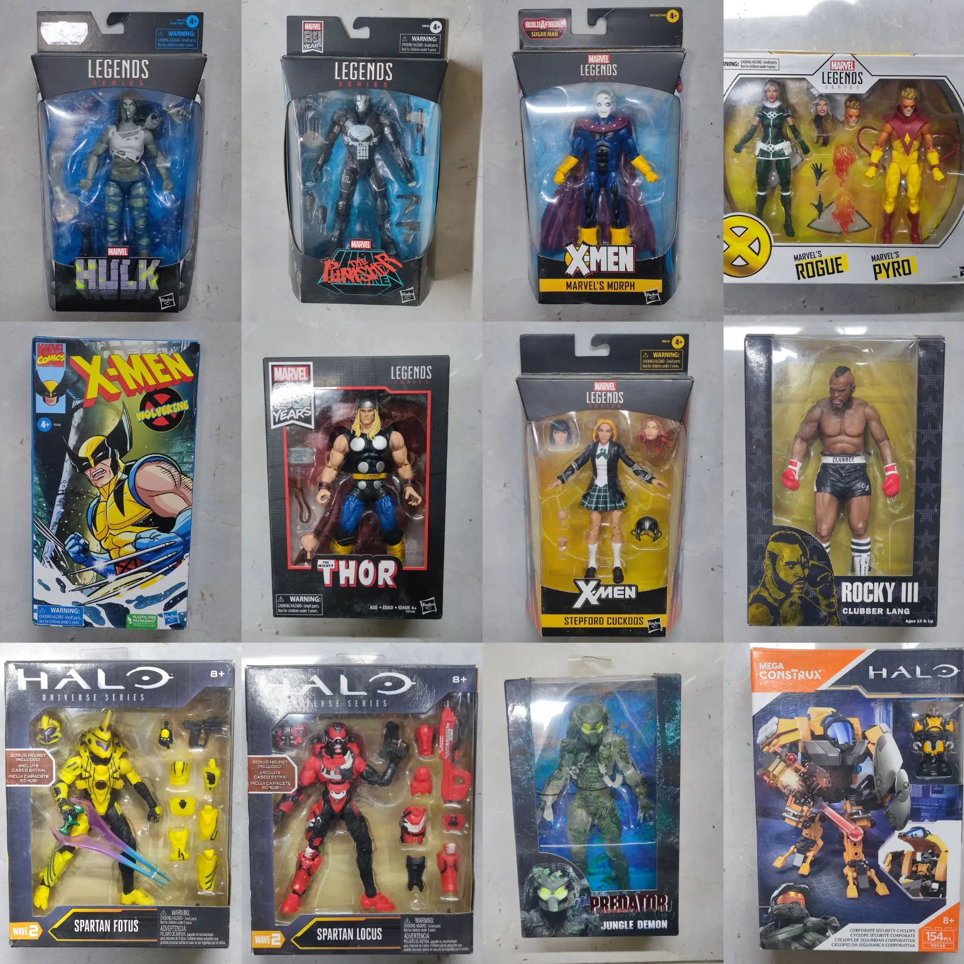Figuras de Acción de Marvel Legends X-men: Morph, She-Hulk, Punisher, Warmachine, Thor, Wolverine, Cuckoos, Rogue, Pyro, Caja Dañada, 6 Pulgadas
